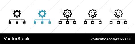 workflow icon set  white background royalty  vector