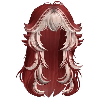 Two Tone Anime Wolfcut Hair Red Blonde S Code Price Rblxtrade