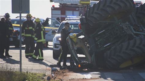 Surrey Tractor RCMP Cruiser Crash Probe Underway IIO CityNews Vancouver