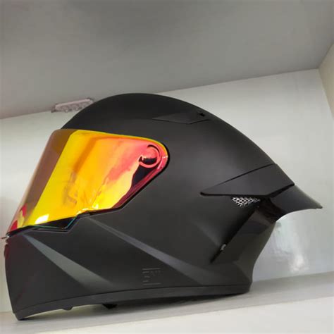 Jual Helm KYT TT Course Solid Black Doff Paket Ganteng Kab Malang