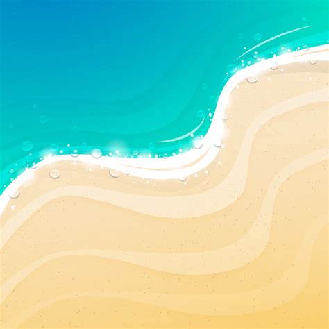 Cartoon Waves Of The Sea Beach Cartoon Wave Sea Background Image For