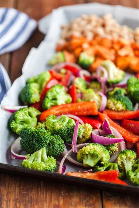 Maple Mustard Roasted Vegetable Sheet Pan Supper Bad To The Bowl