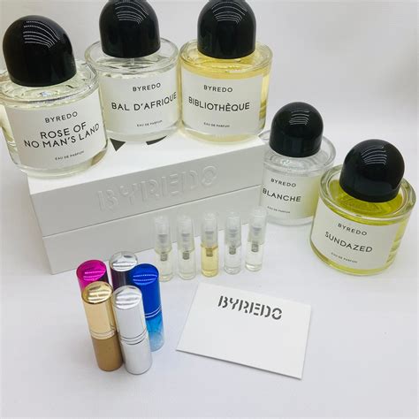 Perfume Samples Set Byredo Sundazed Bal d'Afrique | Etsy