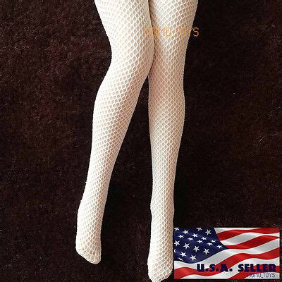 Scale Sexy Fishnet Stockings White For Phicen Hot Toys Female Figure Usa Ebay