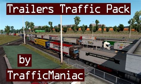 Pack de Reboques Tráfego V 2 4 Para V 1 34 X ETS2 Mod Simuladores