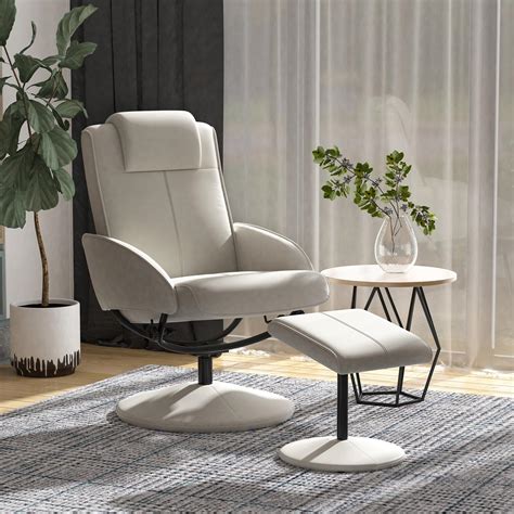 Fauteuil Relax Inclinable Style Contemporain Avec Repose Pieds