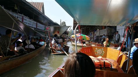 Damnoen Saduak Floating Market And Maeklong Railway Market With