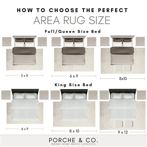 Porche Co Tips Tricks What Size Rug Should I Choose For My Space