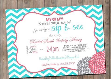 Items Similar To Baby Girl Shower Invite Come And Go Digital File