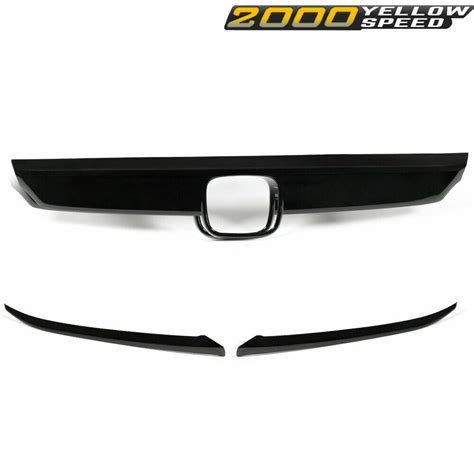 Fit For 2018 2019 Honda Accord Glossy Black Lip Front Grille Cover Moulding Trim Ebay