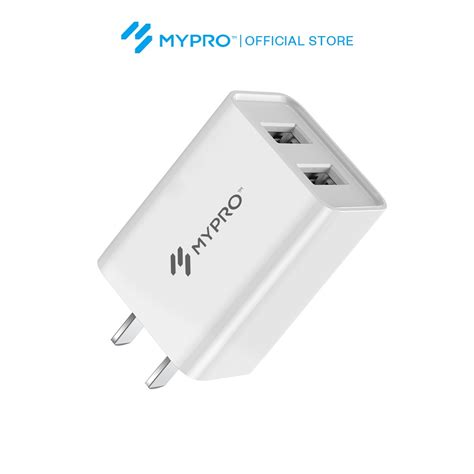 Mypro U2 Dual Port 2 1a Usb Wall Charger Adapter Durable And Fast Charge With Safety Charge