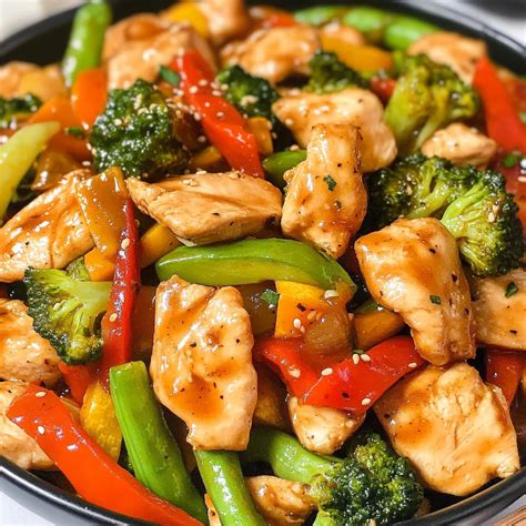 chicken  mixed vegetable stir fry