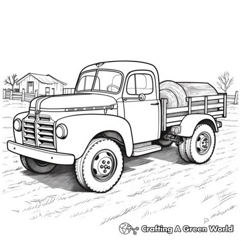 Old Truck Coloring Pages - Free & Printable!