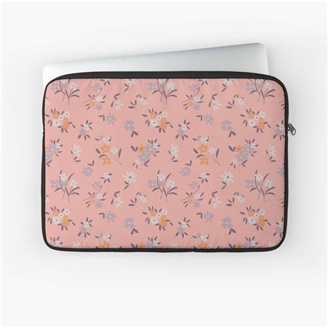 Pink Purple Ditsy Floral Laptop Sleeve By StudioPosies Ditsy Floral