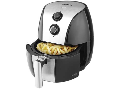 Fritadeira El Trica Sem Leo Air Fryer Brit Nia Air Fry Bfr Pi Preta