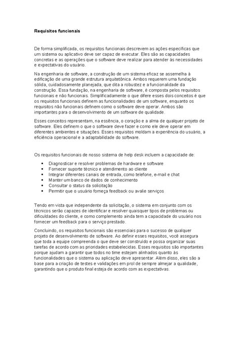 Requisitos Funcionais E Não Funcionais 2