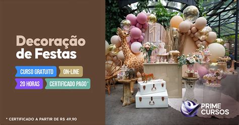 Decoração De Festa Curso - Curso de Decoração de Festas Online Grátis | Prime Cursos
