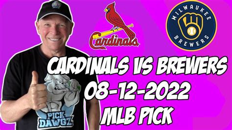 St Louis Cardinals Vs Milwaukee Brewers 81222 Mlb Free Pick Free Mlb