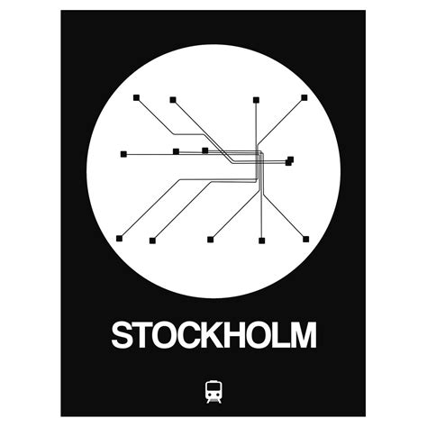 Stockholm Subway Map (Orange) - Subway City Maps - Touch of Modern