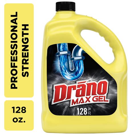 2 Pack Drano Max Gel Drain Clog Remover Commercial Line 128 Oz 1