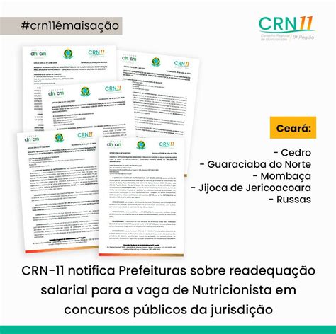 Crn Notifica Prefeituras Sobre Readequa O Salarial Para A Vaga De