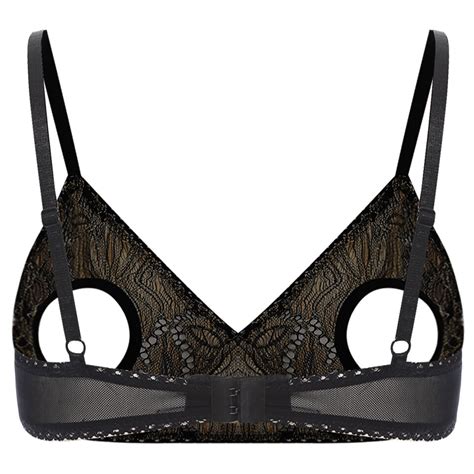 Women S Sexy Hollow Out Lace Bra Open Nipples Unlined Barssiere Lingerie Bra Top Ebay