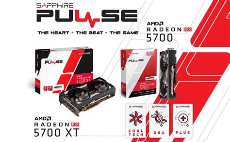 SAPPHIRE AMD RADEON PULSE RX 5700 XT BE 8GB GDDR6 Black Edition 1925MHz ...