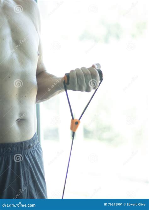 Homem Que Exercita O Torso Do Nude Imagem De Stock Imagem De Livre Tronco