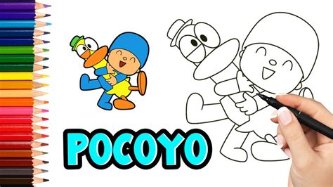 How To Draw Pocoyo And Pato Cuddles YouTube