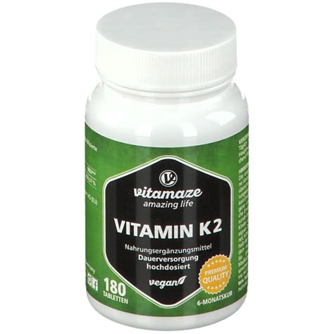 Vitamaze Vitamin K G Hochdosiert Vegan St Shop Apotheke Ch