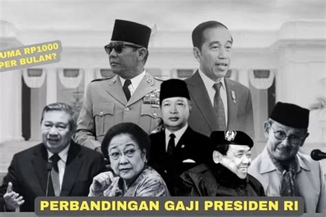 Soekarno Cuma Digaji Seribu Per Bulan Intip Perbandingan Gaji Presiden