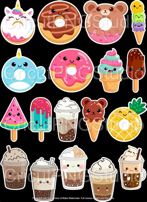 Kawaii Food Sticker Kawaii Food Png Files Kawaii Food Stickers Easy Stickers Sticker Making