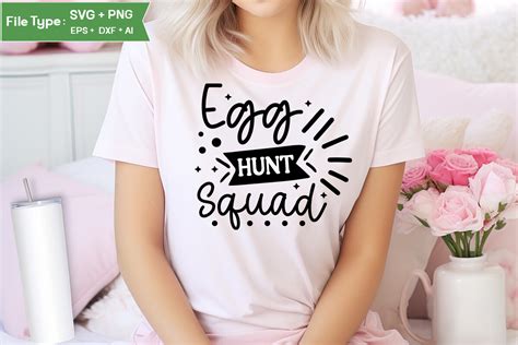 Egg Hunt Squad Svg Cut File Graphic By Graphicpicker Creative Fabrica