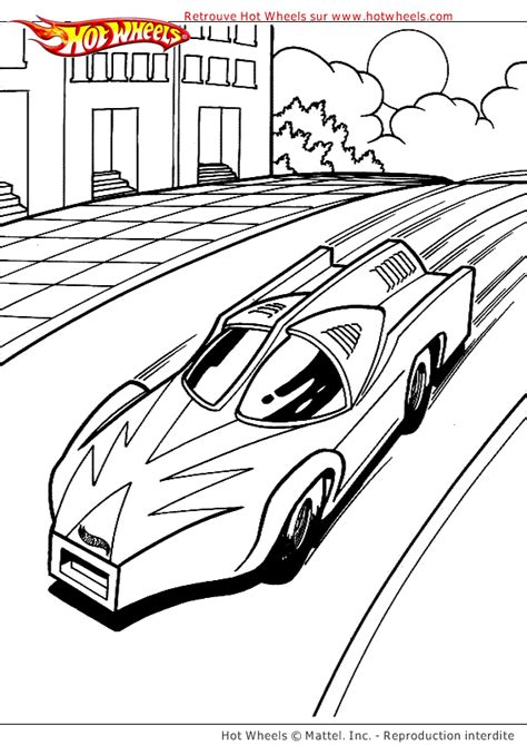 Coloriage Hot Wheels Voiture Sur Hugolescargot