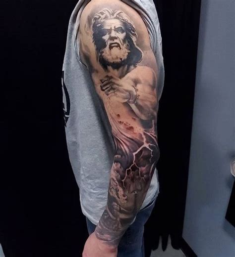 Zeus Sleeve Tattoos Zeus Tattoo Ideas Tattoos Zeus Tattoo Sleeve