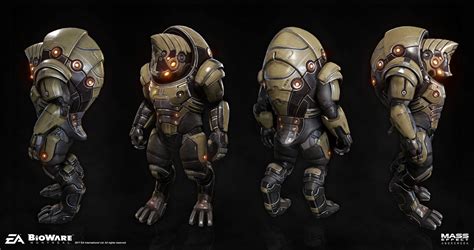 Artstation Krogan Armor Joe Botardo Mass Effect Races Mass Effect Funny Mass Effect Art