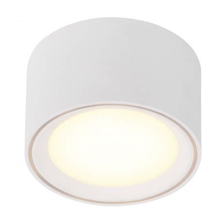 Fallon Plafonnier M Tal Et Plastique Blanc Led Integr E K Nordlux