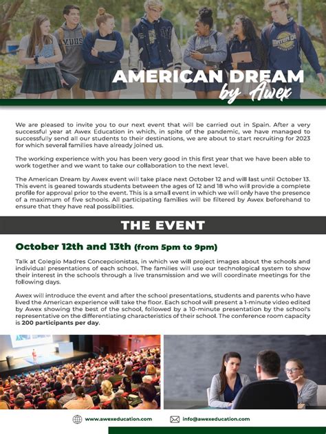 Brochure American Dream 2022 Pdf