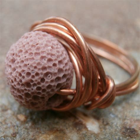 Lava Rock Jewelry Lava Ring Natural Jewelry by Meditations