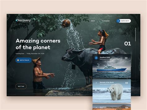 Discovery Channel Website Concept by Fred Zachinov for Shakuro on Dribbble