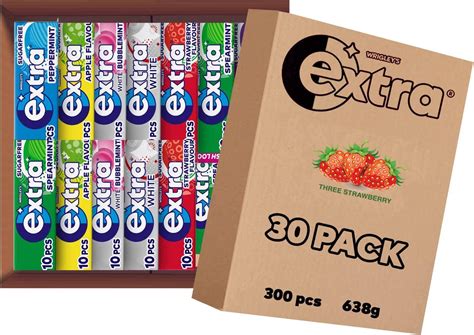 Extra Chewing Gum Variety Pack Bundle Sugar Free Selection Bulk Box ...