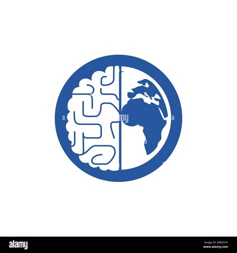 Plantilla De Logotipo De Vector De Cerebro Mundial Dise O De S Mbolo