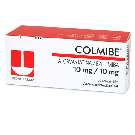 Colmibe Atorvastatina Ezetimiba 10 Mg 10 Mg 30 Comprimidos Cruz Verde