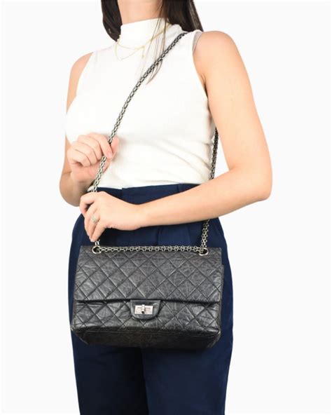 Bolsa Chanel Original 2 55 Reissue Quilted Preta Feminina