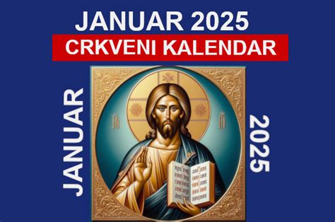 Crkveni Kalendar 2025 Januar