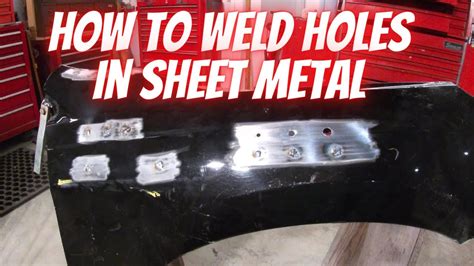 How To Weld Holes In Sheet Metal YouTube