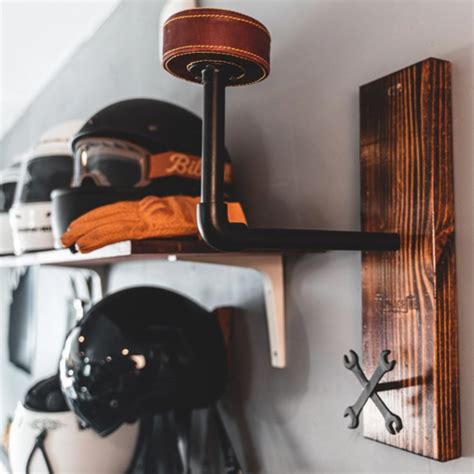 20 Cool Helmet Storage Ideas For Motorcycle Lover