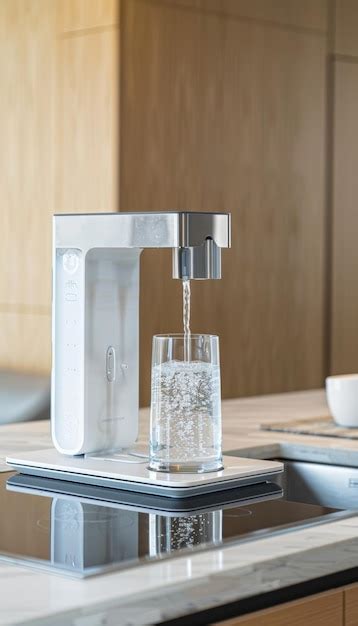 Système moderne d épuration de l eau de la cuisine qui distribue de l