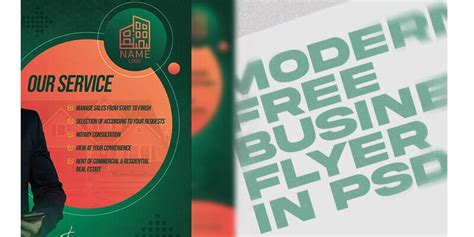 30 Modern Free Business Flyer Templates In PSD