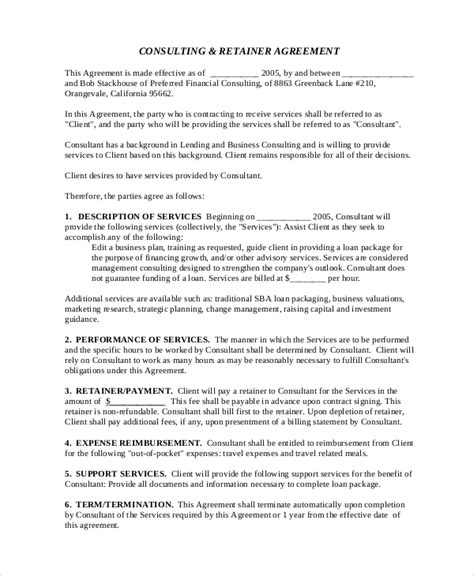 FREE 8 Sample Business Consulting Agreement Templates In PDF MS Word